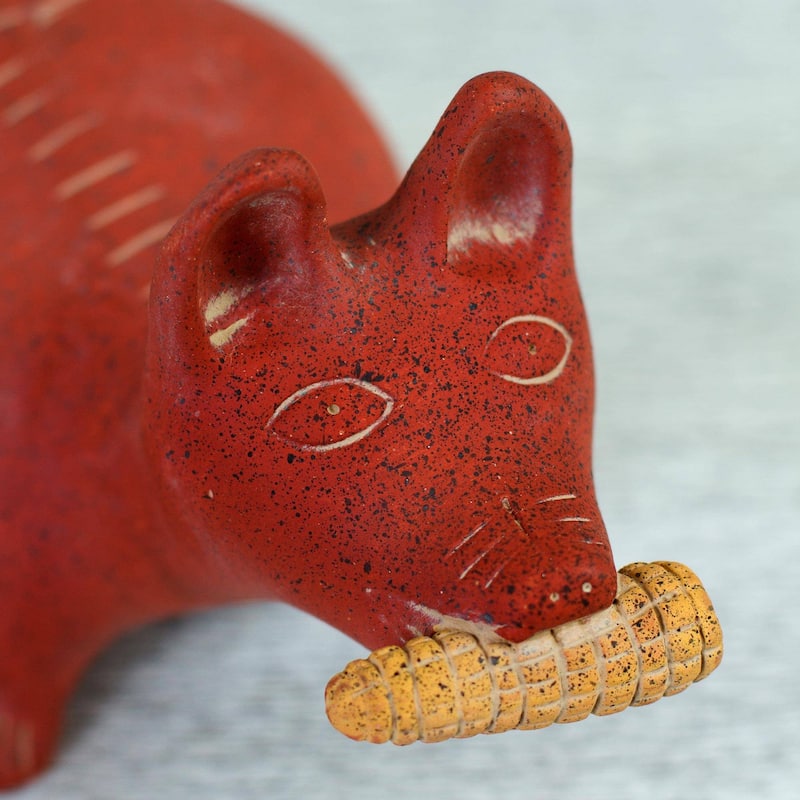 Handmade Colima Dog Ceramic Figurine (Mexico)