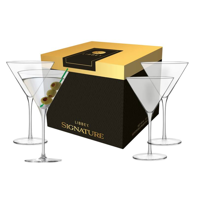 Libbey Signature Kentfield Martini Glasses, 10-Ounce, Set of 4 - Set of 4
