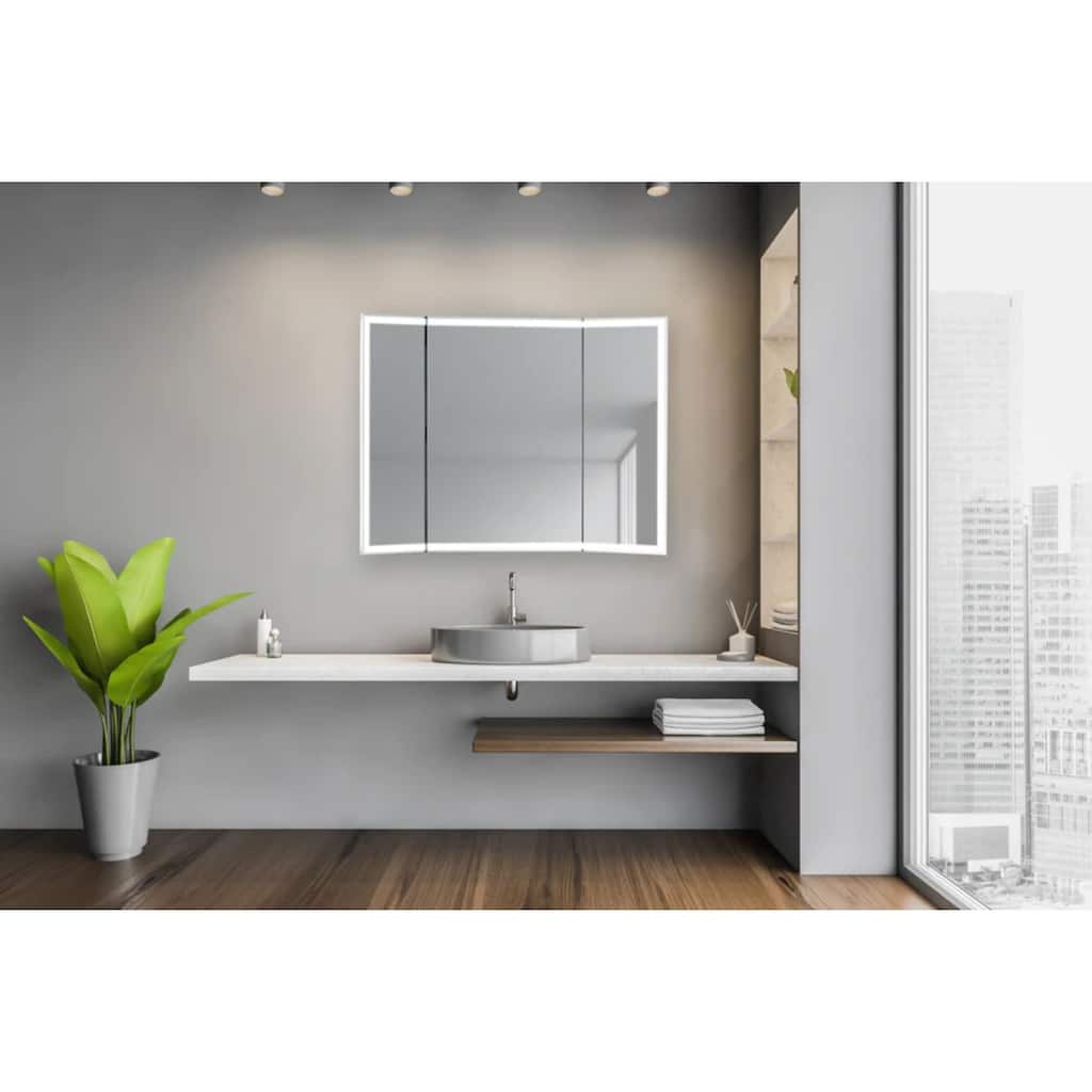Modern Mirrors Reeva Wall Mounted Full Length Mirror with LED Lights - 42*50
