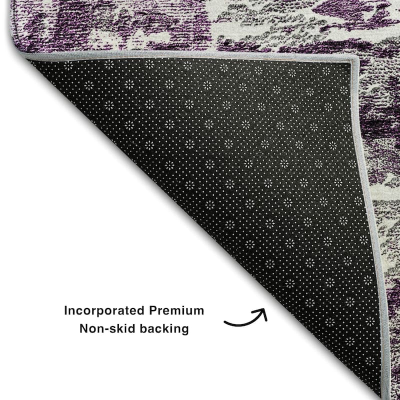 Premium Washable Super Soft Abstract Glam Mayfield Rug