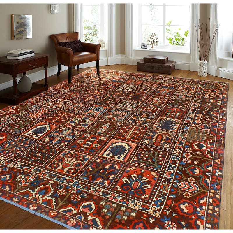 Vintage Distressed Misael Eggplant/Navy Rug - 9'1" x 11'2"