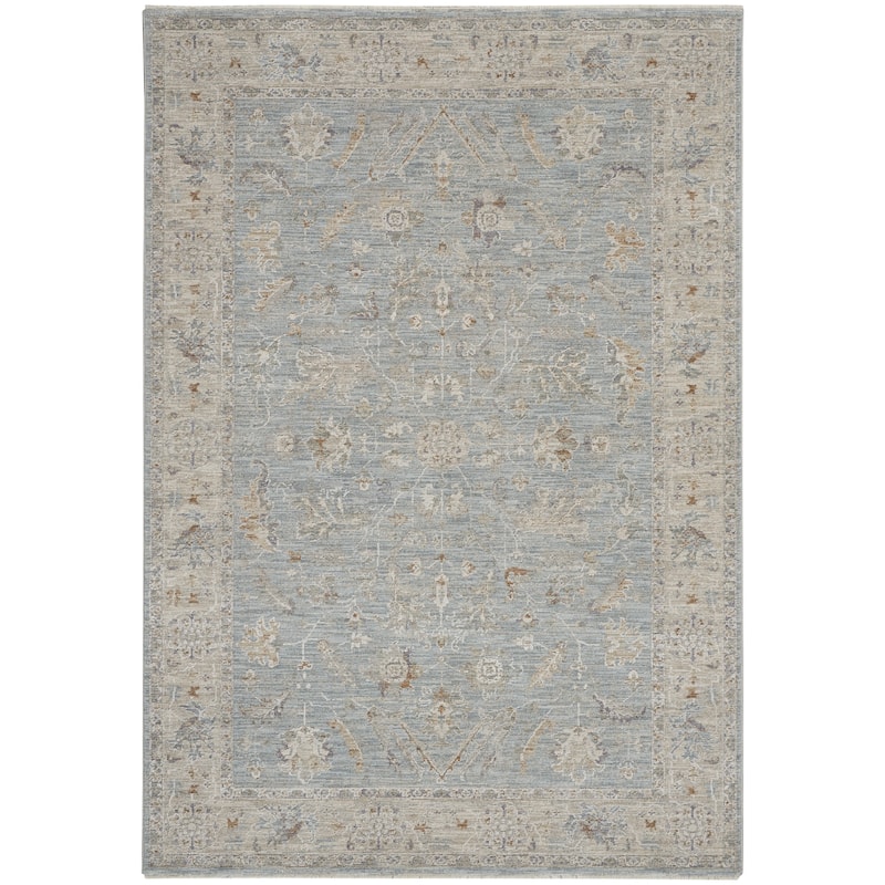 Nourison Asher Bordered Area Rug - 5'3" x 7'8" - Blue - Rectangle