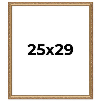 25x29 Frame Red Solid Wood Picture Frame Width 1.75 Inches | Interior Frame Depth 1 13/16 Inches