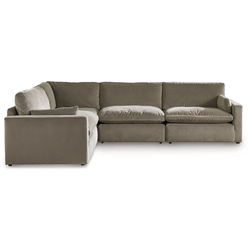 Signature Design by Ashley Sophie Brown 4-Piece Sectional - 127"W x 87"D x 36"H