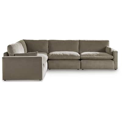 Signature Design by Ashley Sophie Brown 4-Piece Sectional - 127"W x 87"D x 36"H
