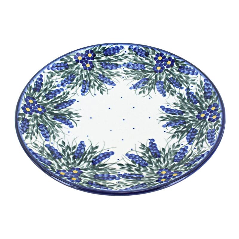 Blue Rose Polish Pottery WR Unikat Dinner Plate - Hyacinth