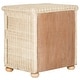 preview thumbnail 5 of 10, SAFAVIEH Adira 22.1-Inch Wicker Wash Nightstand, White Washed, Coastal