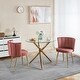 preview thumbnail 21 of 23, Modern dining chair(set of 2 ) with iron tube legs, comfortable backrest, suitable for dining room, living room, cafe
