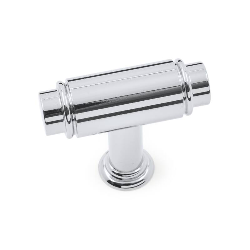 RK International Cylinder 1-5/8 Inch Bar Cabinet Knob - Polished Chrome