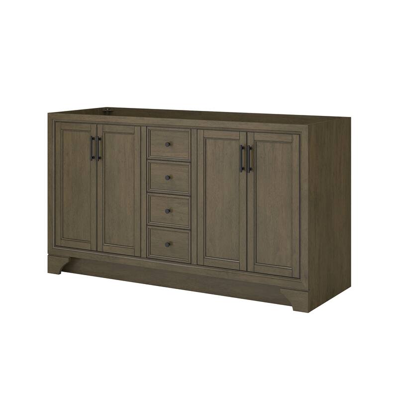 CRAFT + MAIN LCV6022D Lanagan 60" Double Free Standing Vanity Cabinet - Shaded Timber