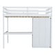 preview thumbnail 8 of 32, Full Pine Loft Bed with Wardrobe, Desk & Storage