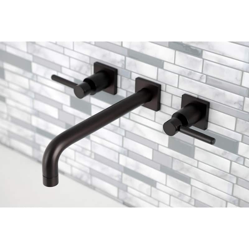 Kingston Brass Concord 3-Hole Wall Mount Roman Tub Faucet