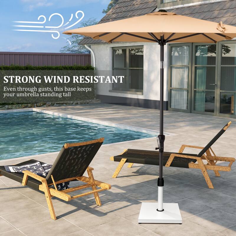 Pellebant 43LBS Outdoor Patio Concrete Market Umbrella Base Stand - N/A