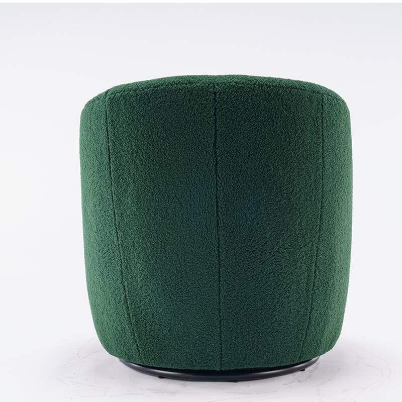 Teddy Fabric Swivel Accent Armchair Barrel Chair