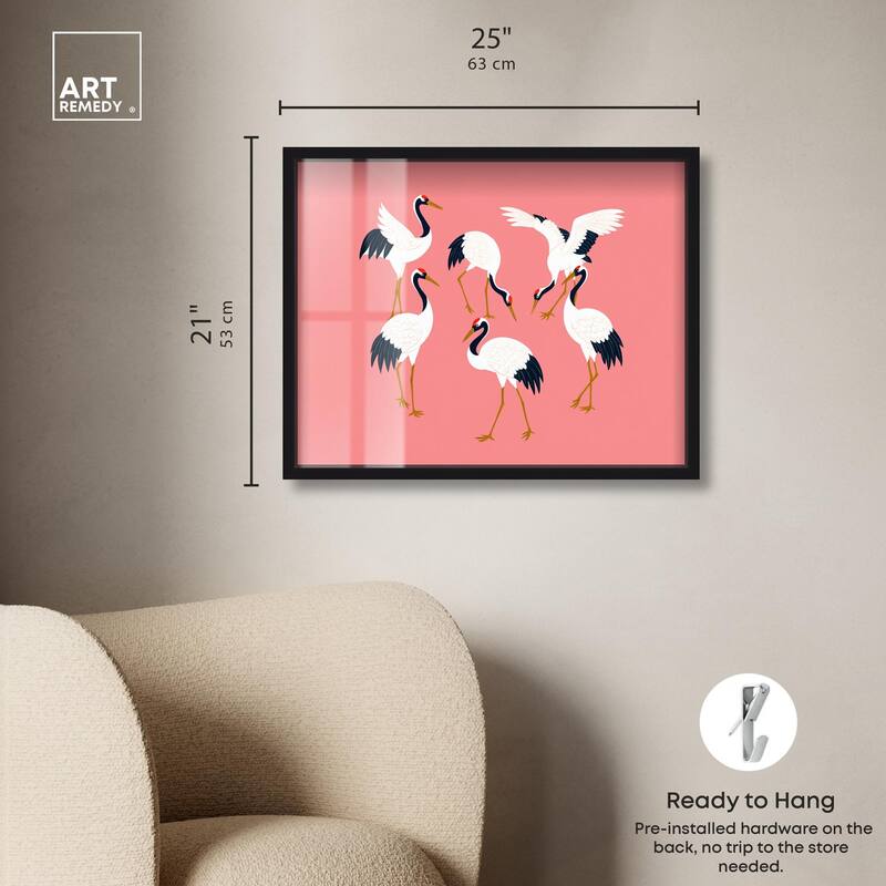 Crane Chorus Shadowbox by Art Remedy