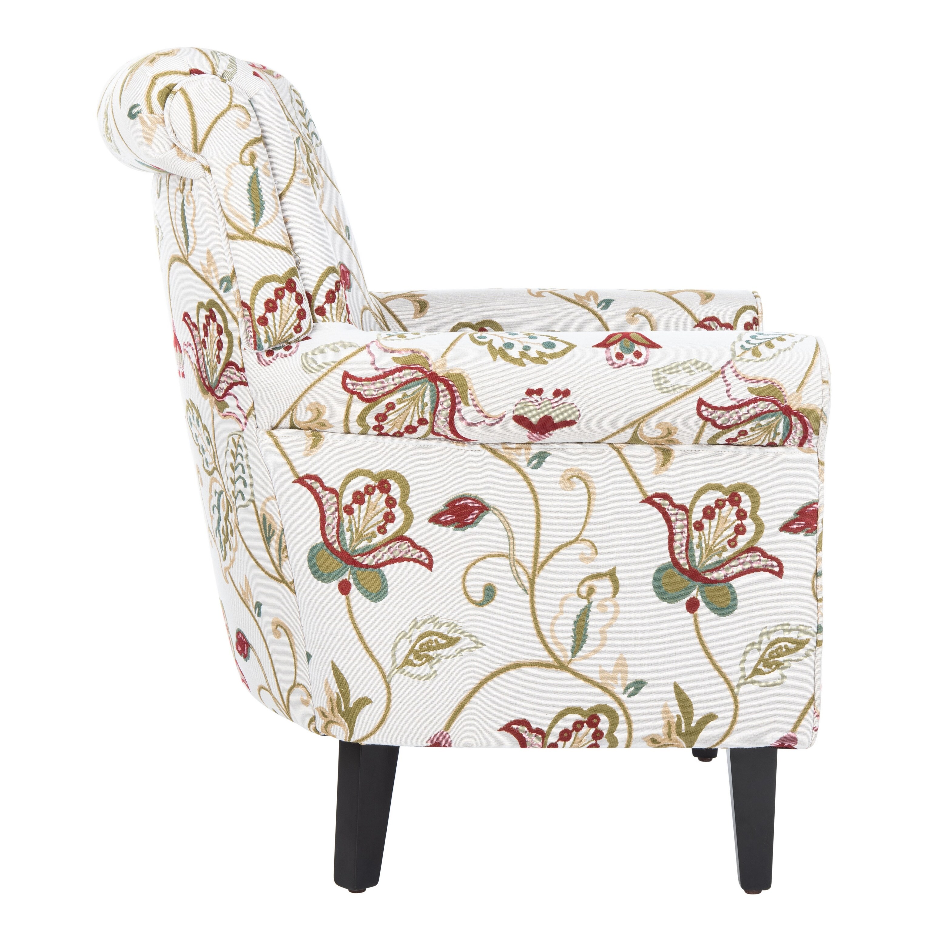 The Ultimate Secret Of Bright Red White Floral Pattern Casual Chairs