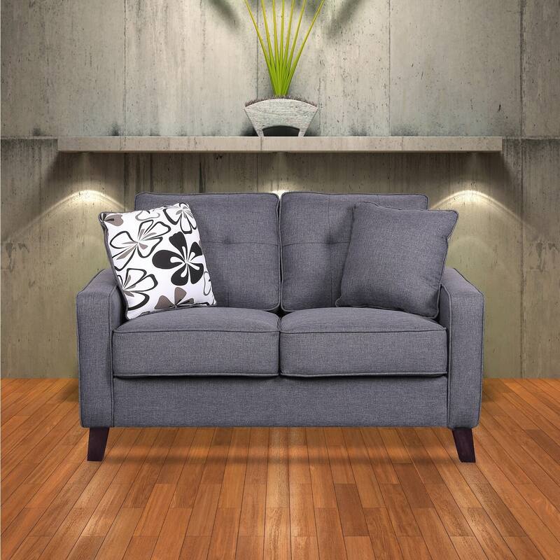 Mid-century Fabric Loveseat