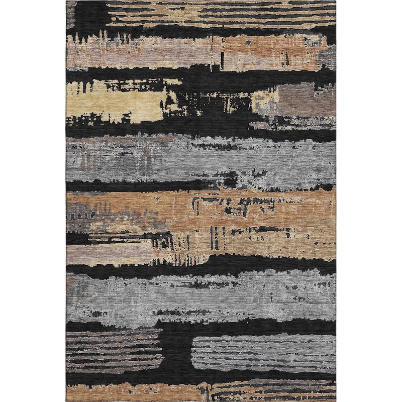 Premium Washable Super Soft Abstract Stripes Mayfield Rug