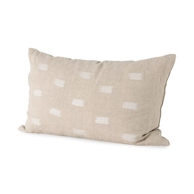 Lacey Beige & White Decorative Pillow Cover