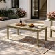 preview thumbnail 48 of 195, Outdoor Teak Solid Wood Patio Furniture Set Loveseat Armchair Table Collection