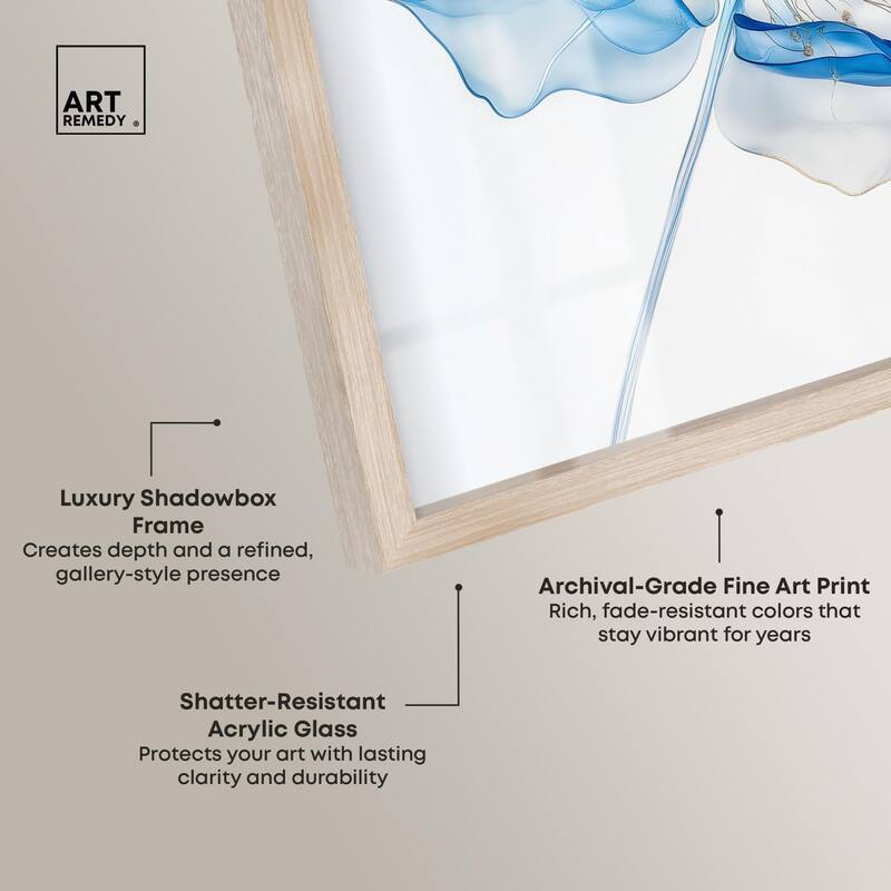 Glacier Ghost Blossom Shadowbox by Art Remedy