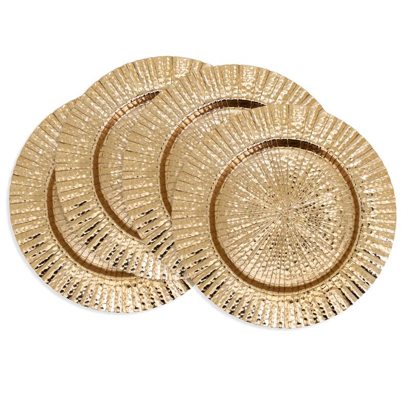 Ribbed Border Charger (Set of 4) - 13"