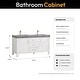 preview thumbnail 73 of 99, Leon 60 in. Double Bathroom Vanity with Composite Stone Top