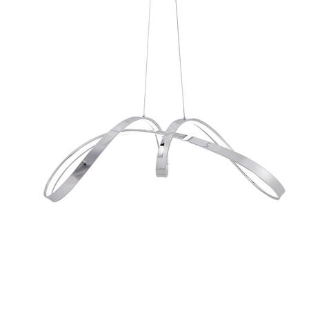 Lisbon 33" Long LED Dimmable Chandelier // Chrome - large