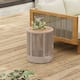 Option Wood Teak Look + Rope Beige + Natural Iron