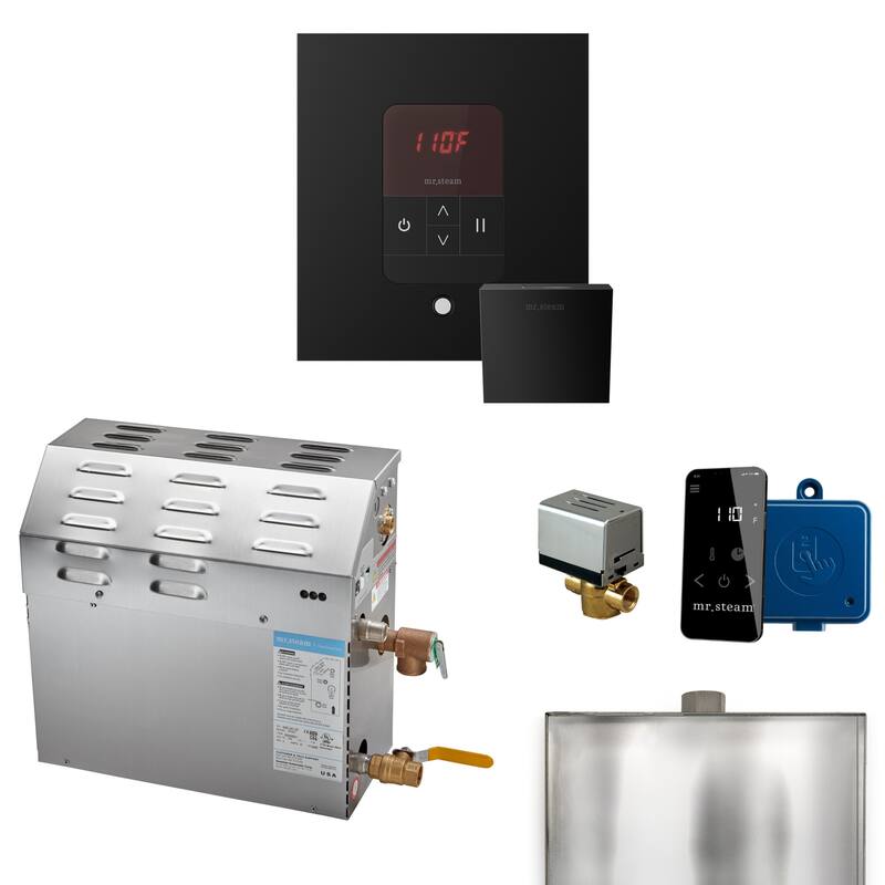 Mr Steam R09C1ABI0000 MS 9 kW (9000 W) Steam Shower Generator Package - Matte Black