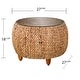 preview thumbnail 5 of 5, SEI Furniture Terraza Round Water Hyacinth Coffee Table
