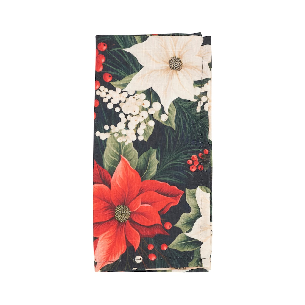 Winter Bloom Poinsettia Napkin (Set of 4) - 20"x20"