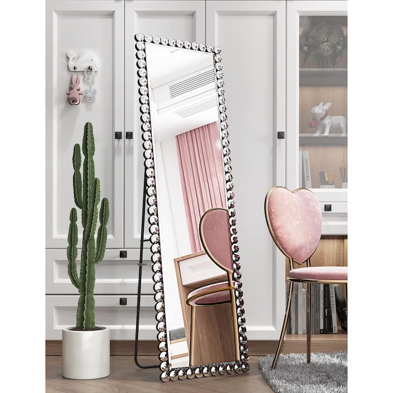 KOHROS Classic Rectangle Diamond Floor Mirror