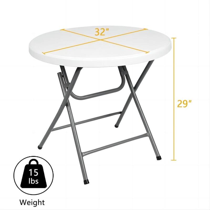 32'' Portable Folding Circular Table