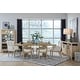 preview thumbnail 7 of 8, Magnussen Home Somerset Butternut Extendable Trestle Dining Table - 40''W x 76''D x 29.75''H