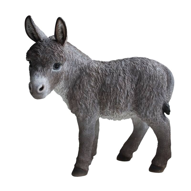 20.5" Donkey Looking left Outdoor Garden Statue