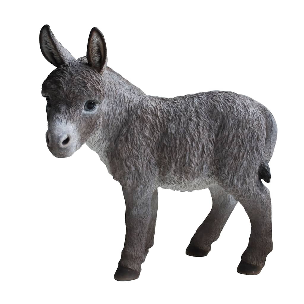 20.5" Donkey Looking left Outdoor Garden Statue
