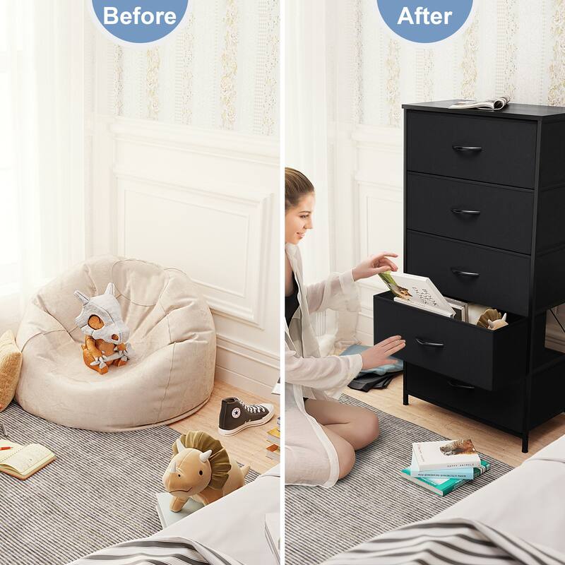 5 Drawers Vertical Dresser Storage Tower Organizer Unit for Bedroom