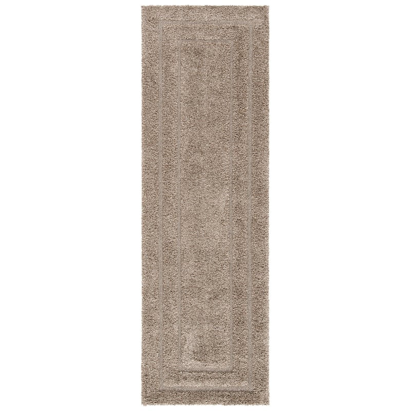 SAFAVIEH Florida Shag Carlinde Border 1.2-inch Thick Rug