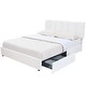preview thumbnail 14 of 123, Javlergo Bed Frame with Storage Drawers Upholstered Platform Bed Frame with Adjustable Headboard