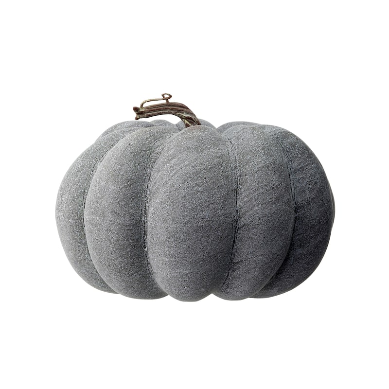 8" Waterproof Weathered Pumpkin W/Stem