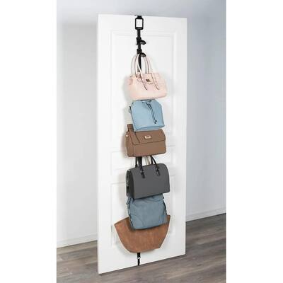 J&V TEXTILES Over The Door Purse Organizer | Purse Organizer for Wall | Purse Organizer for Closet | Updated Design |...