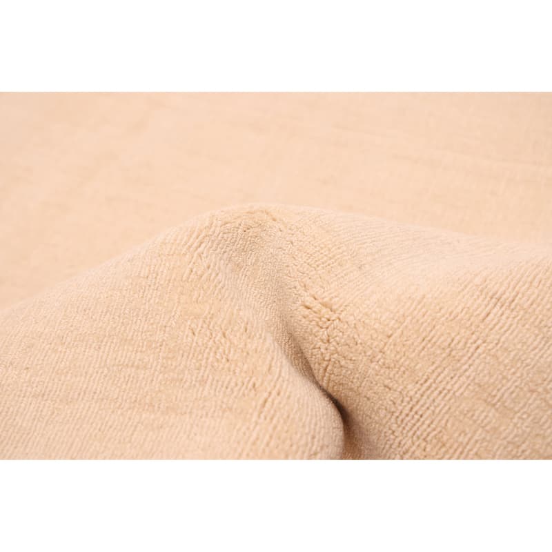 ECARPETGALLERY Hand Loomed Kashkuli Gabbeh Ivory Wool Rug - 6'9 x 9'6