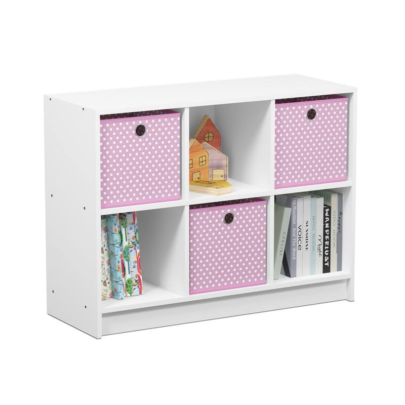 Porch & Den Szold Basic Storage Bookcase with Bins