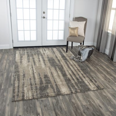 Alora Decor Venice Ivory, Beige, and Taupe Abstract Rug