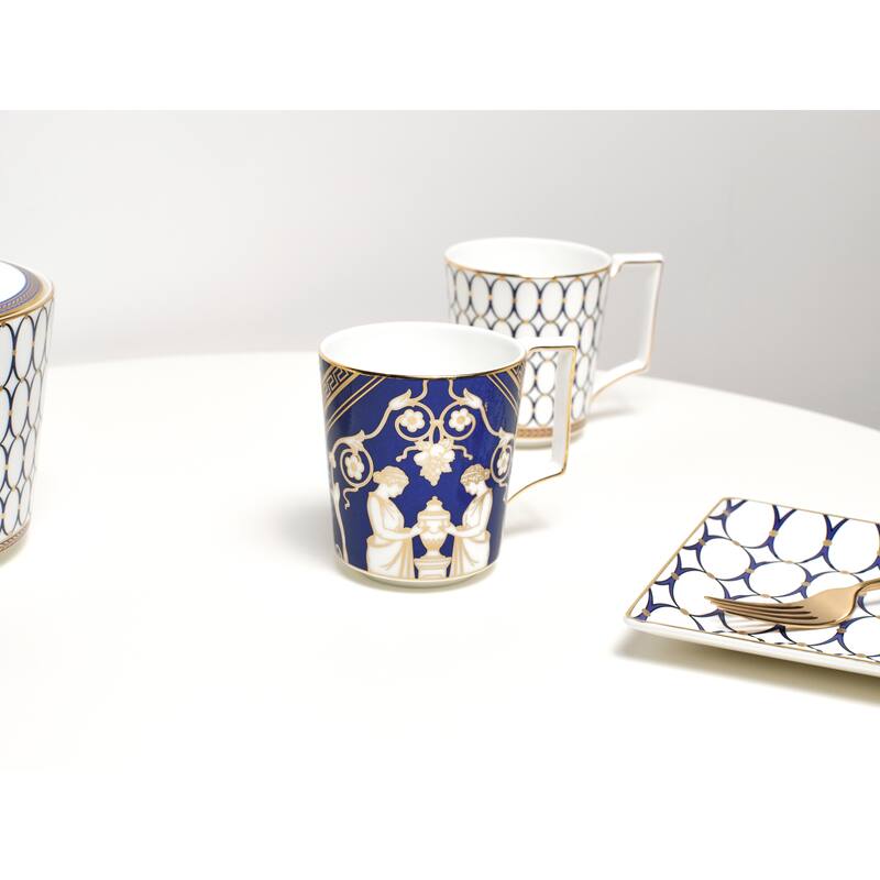 Wedgwood Renaissance Gold Mug 10floz, Set of 2