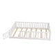 preview thumbnail 17 of 92, Modern Floor Platform Bed with Fence and Door