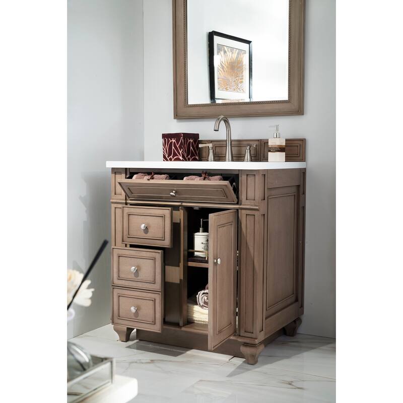 James Martin Vanities 157-V30-3WZ Bristol 30" Free Standing Single