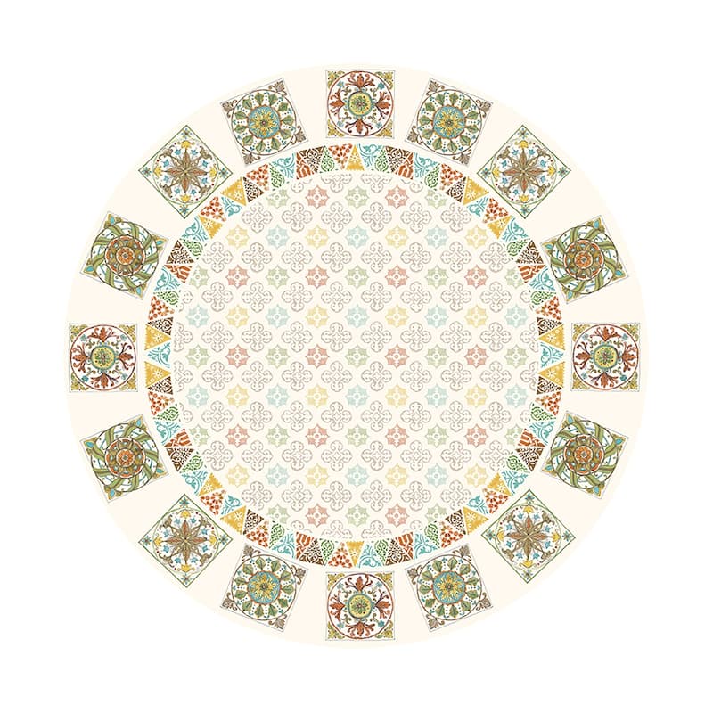 Laural Home Under The Golden Sun 70 in Round Tablecloth