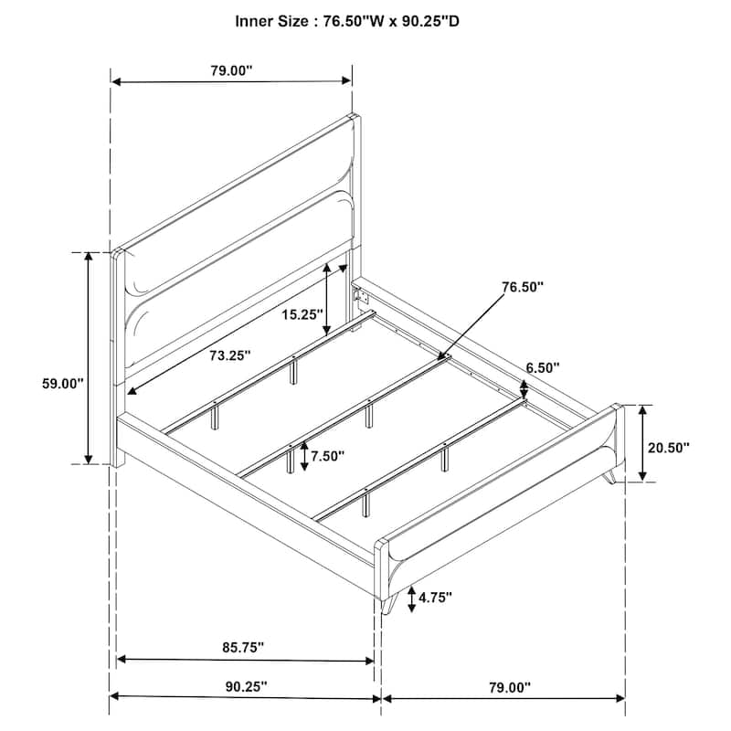 Bennett Bedroom Set Light Oak